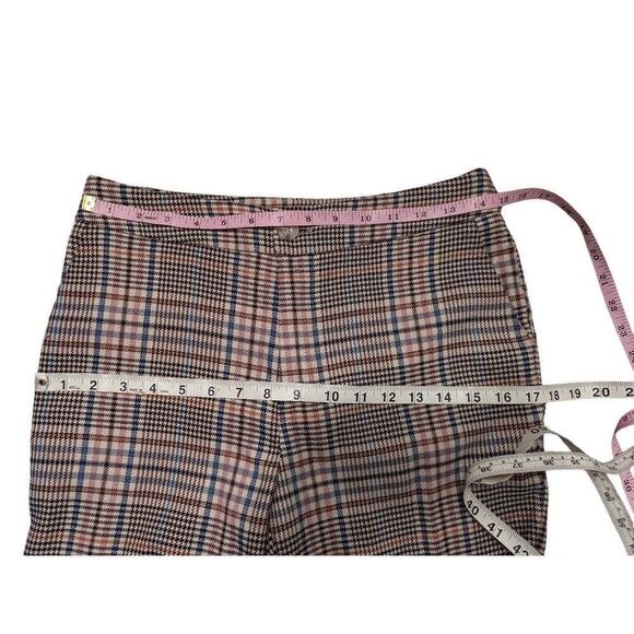 Anthropologie Malcolm plaid tapered trouser pant size  2 - Picture 4 of 12